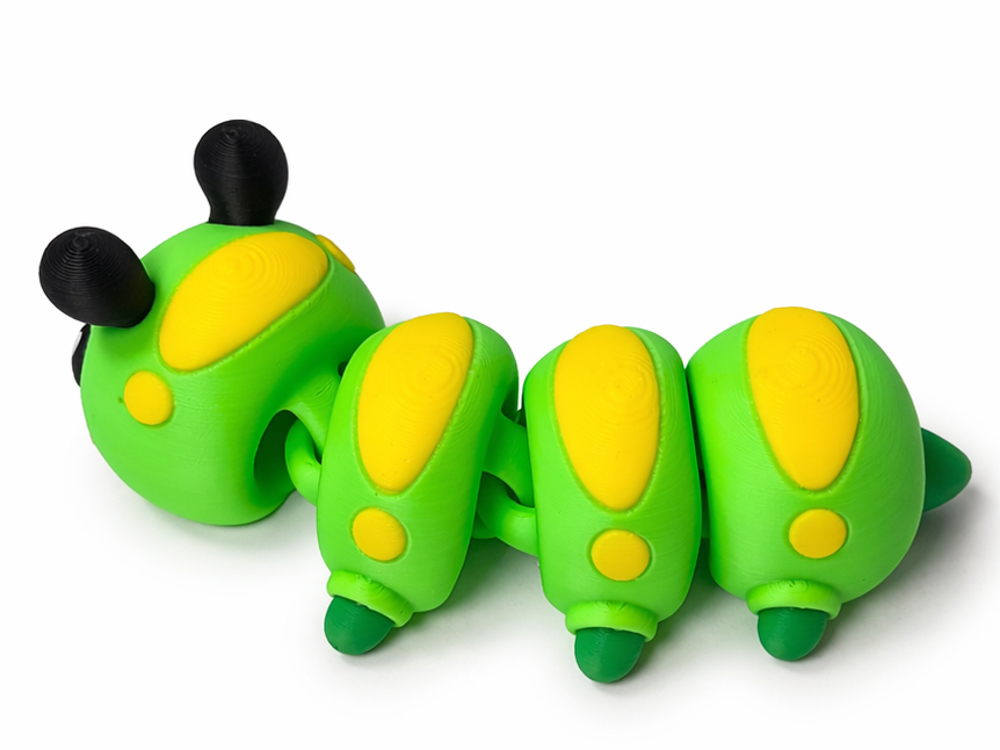 3D kloubová housenka – originální flexi figurka